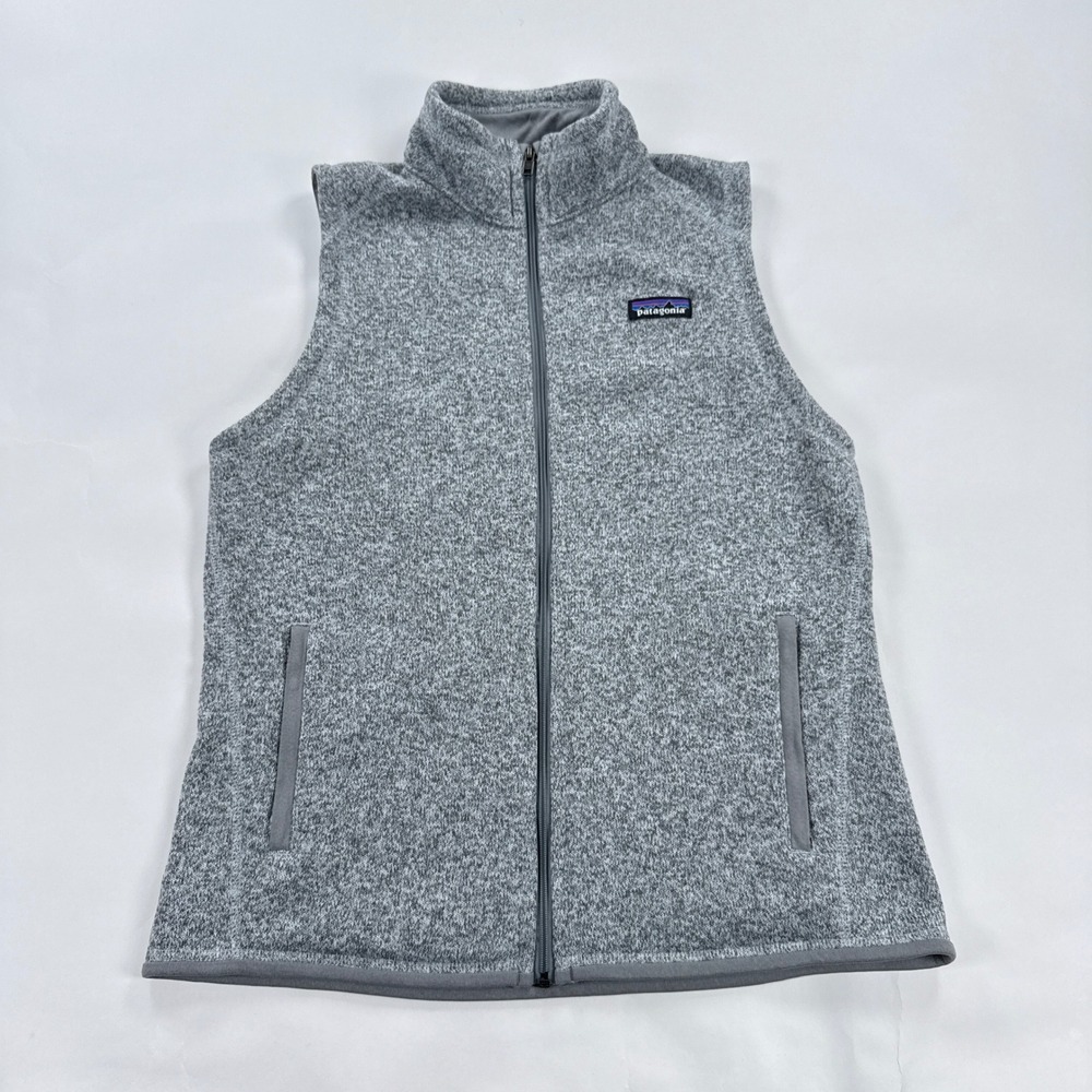 Patagonia Better Sweater Vest Womens M Gray Stonewash Full Zip Fleece 25886 Zip